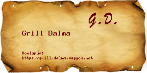 Grill Dalma névjegykártya