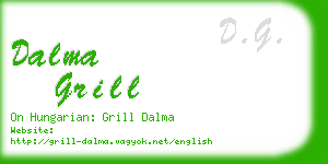 dalma grill business card